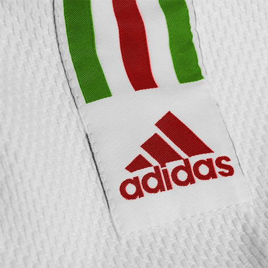 Judogi Adidas J500 mit Italien-Streifen