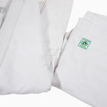 Weißer Judogi Adidas J730 Champion III IJF ohne Streifen 