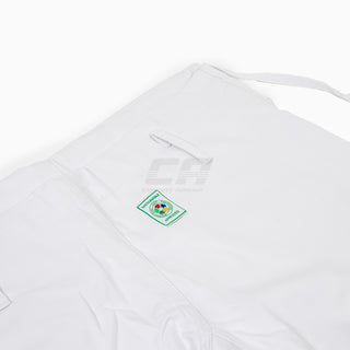 Weißer Judogi Adidas J730 Champion III IJF ohne Streifen 