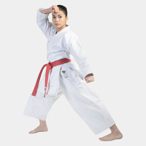 Karategi Arawaza Kata Deluxe Evo WKF ricamo bianco