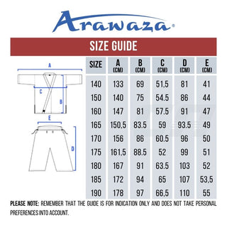 Karateanzug Arawaza Kumite Deluxe Evo WKF weiße Stickerei 