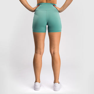 Leggings corti donna Venum Essential Verde acqua-Combat Arena