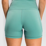 Leggings corti donna Venum Essential Verde acqua-Combat Arena