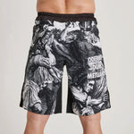 Pantaloncini MMA Leone IUTER Barbed Wire AB04IU Nero-Combat Arena