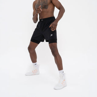 Pantaloncini allenamento Boxraw 2 in 1 Valdes Nero-Combat Arena