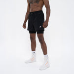 Pantaloncini allenamento Boxraw 2 in 1 Valdes Nero-Combat Arena