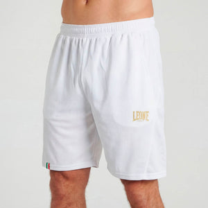 Pantaloncini allenamento Leone DNA ABX726 Bianco-Combat Arena
