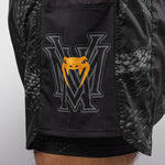 Trainingshorts Venum Matupa Schwarz-grau-Combat Arena