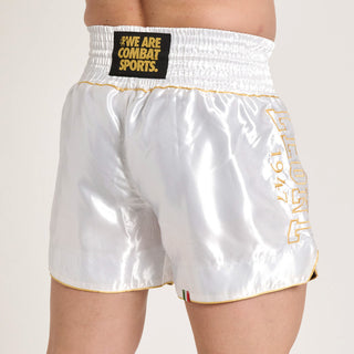 Shorts kick-thai Leone DNA Premium AB969 Weiß-Combat Arena
