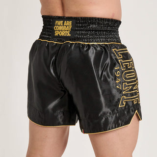 Shorts kick-thai Leone DNA Premium AB969 Schwarz-Combat Arena