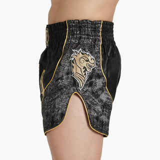 Shorts kick-thai Leone Elite AB879 Schwarz-Combat Arena
