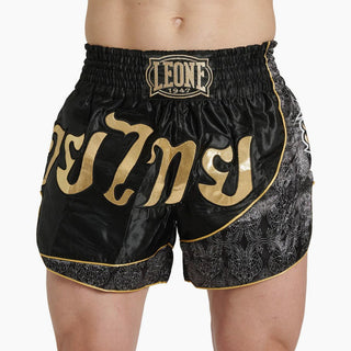 Shorts kick-thai Leone Elite AB879 Schwarz-Combat Arena