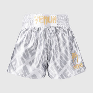 Shorts kick-thai Venum Contender XT Weiß-Silber 