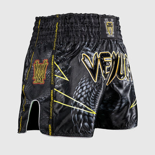 Shorts kick-thai Venum Matupa Schwarz-grau-Combat Arena