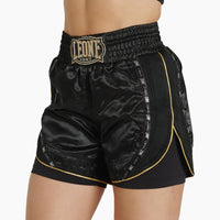 Pantaloncini kick-thai donna Leone Classic AB882 Nero-Combat Arena