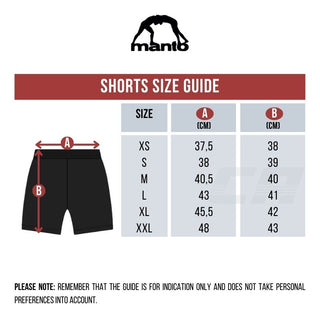 MMA Shorts Manto Varsity Schwarz 