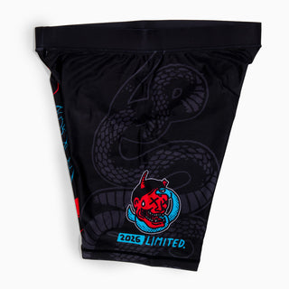 Shorts zur Kompression Half Sumo Black Mamba Neon 