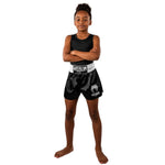 Shorts Kinder kick-thai Venum Classic Schwarz-weiß