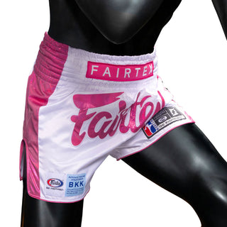 Shorts kick-thai Fairtex Pink Strike Limitierte Auflage 