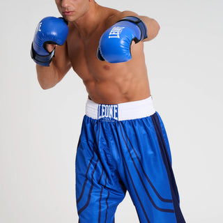 Hosen Kickboxen WAKO Leone AB992 Blau-Combat Arena