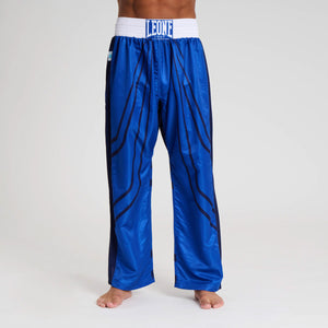Hosen Kickboxen WAKO Leone AB992 Blau-Combat Arena