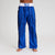 Hosen Kickboxen WAKO Leone AB992 Blau-Combat Arena