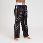 Hosen Kickboxen WAKO Leone AB992 Schwarz-Combat Arena