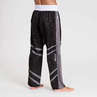 Hosen Kickboxen WAKO Leone AB992 Schwarz-Combat Arena