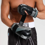 Hosen Kickboxen WAKO Leone AB992 Schwarz-Combat Arena
