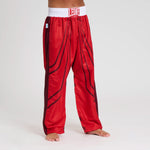 Hosen Kickboxen WAKO Leone AB992 Rot-Combat Arena