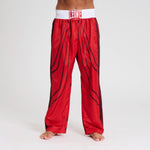 Hosen Kickboxen WAKO Leone AB992 Rot-Combat Arena