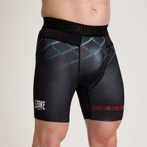 Kompressionshosen Leone MMA Cage AB972 Dunkelgrau-Combat Arena