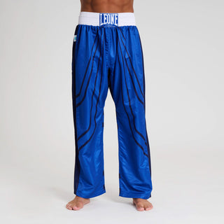 Hosen Kickboxen WAKO Leone AB992 Blau 