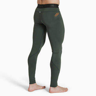 Pantaloni a compressione Leone Primal Instinct AB930 Verde-Combat Arena