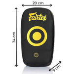 Pao Fairtex Mikrofaser Gebogen Klein KPLC6 Schwarz-Gold 
