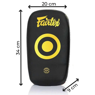 Pao Fairtex Mikrofaser Gebogen Klein KPLC6 Schwarz-Gold 
