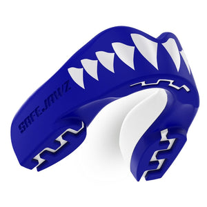 Paradenti SafeJawz Extro Shark blu-bianco
