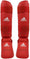 Paratibia Karate Adidas Rosso e Blu Omologati WKF