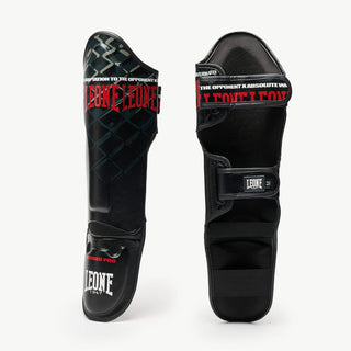 Schienbeinschoner Leone MMA Cage PT163 Dunkelgrau-Combat Arena