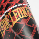 Schienbeinschoner Leone MMA Cage PT163 Rot-Combat Arena
