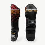 Schienbeinschoner Leone MMA Cage PT163 Rot-Combat Arena