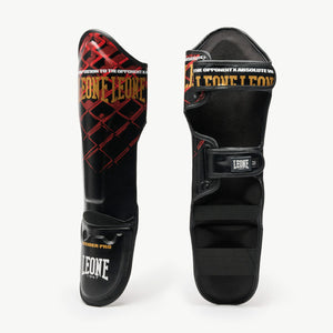 Schienbeinschoner Leone MMA Cage PT163 Rot-Combat Arena