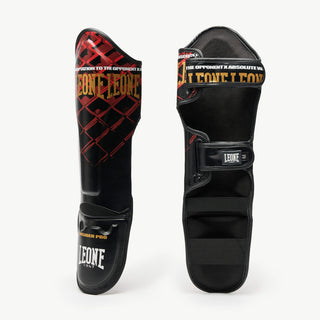 Schienbeinschoner Leone MMA Cage PT163 Rot-Combat Arena