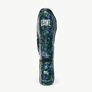 Schienbeinschoner Leone Urban Fighter PT118 Blau-grün camo-Combat Arena