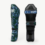 Schienbeinschoner Leone Urban Fighter PT118 Blau-grün camo-Combat Arena
