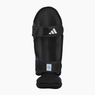 Schienbeinschoner mit Parapet Adidas Pro Kickboxen WAKO Blau-Weiß 
