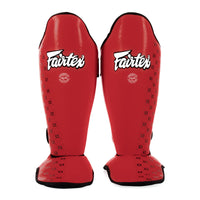 Schienbeinschoner Fairtex Wettbewerb SP5 mit Fußstützen Rot 