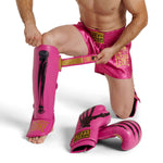 Schienbeinschoner Leone Iuter PT01IU mit Fußschutz Fuchsia 
