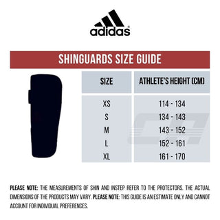 Schienbeinschoner mit Trittfläche Adidas Pro Kickboxen WAKO Rot-weiß 