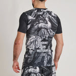 Rashguard Leone IUTER Barbed Wire AB06IU Nero-Combat Arena